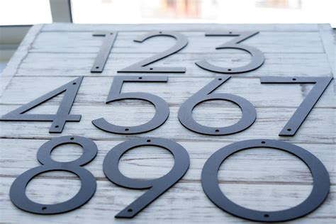 8 inch metal house numbers|8 modern house numbers.